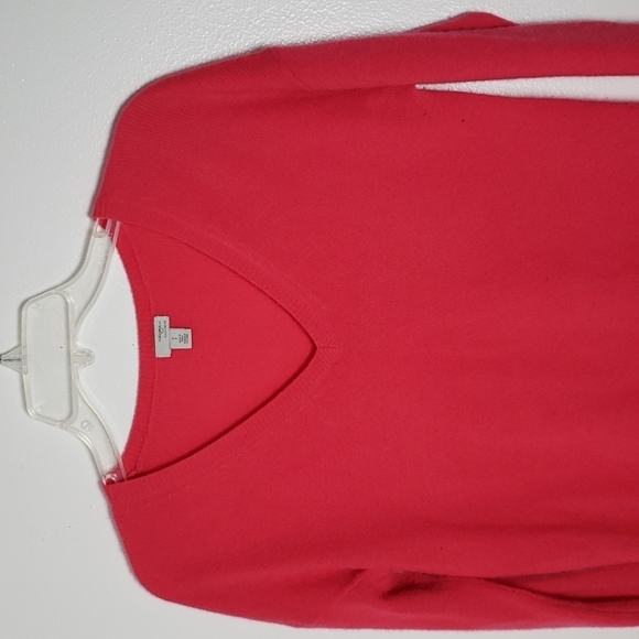 Halogen cashmere longline sweater, fushia/hot pink color, women's size small - Picture 2 of 6